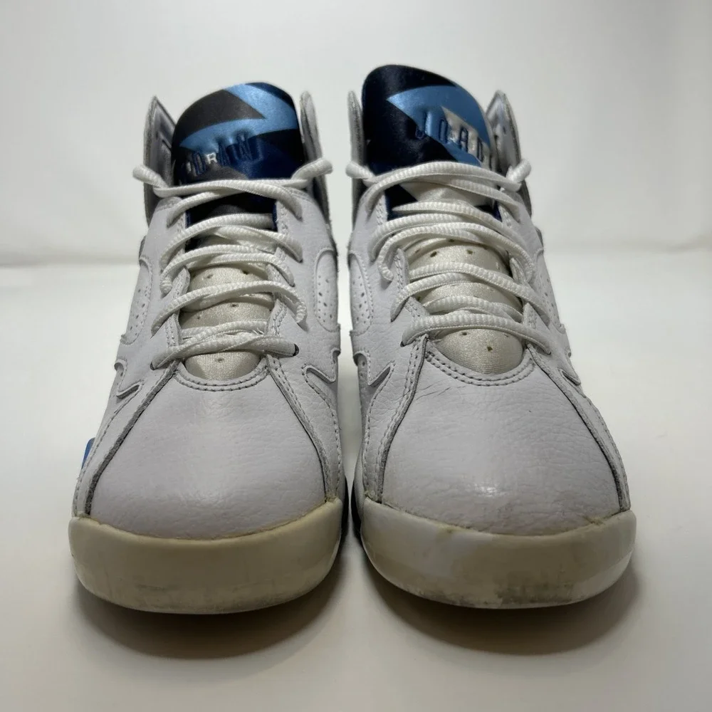 Nike Air Jordan 7 Retro 'French Blue' (GS) Sz 6Y Women's Sz 7.5 Wht 304774-107